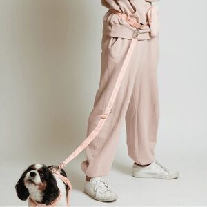 Stylish Pink Dog Harness and Leash Set